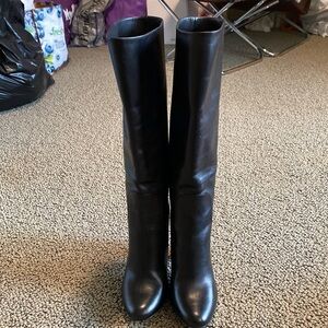 Salvatore Ferragamo Black Heeled Boots- Excellent Condition